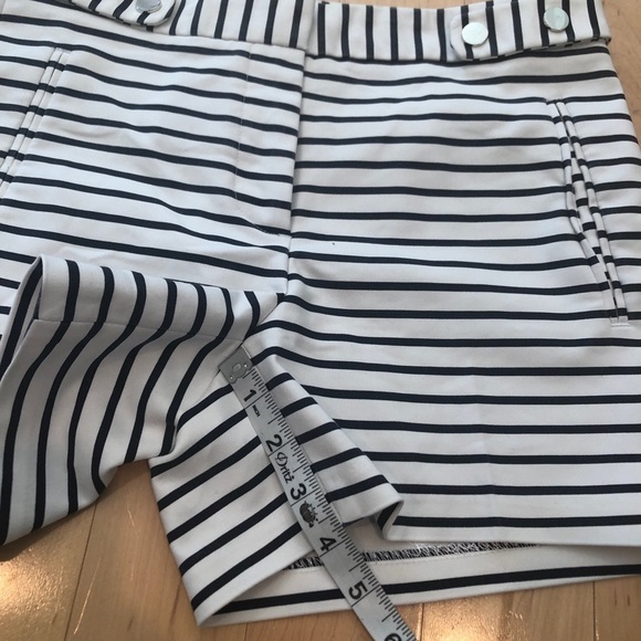 Zara dark blue and white striped shorts size XS - Picture 9 of 10